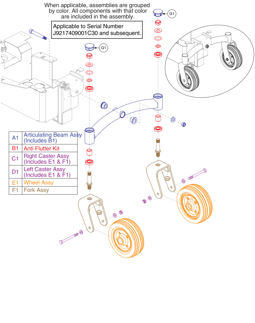 Used On Or After The 174 Day Of 2009, J9217409001c30 parts diagram