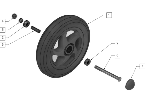 Rear Wheel Assm parts diagram