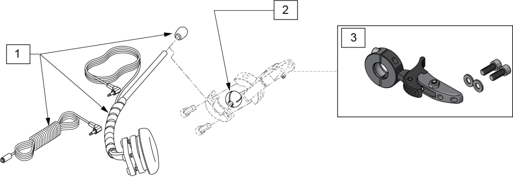 Swing-away Boom Mount W/ Egg Switch parts diagram