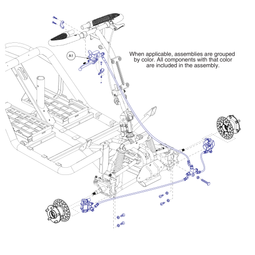 Handbrake Assy parts diagram