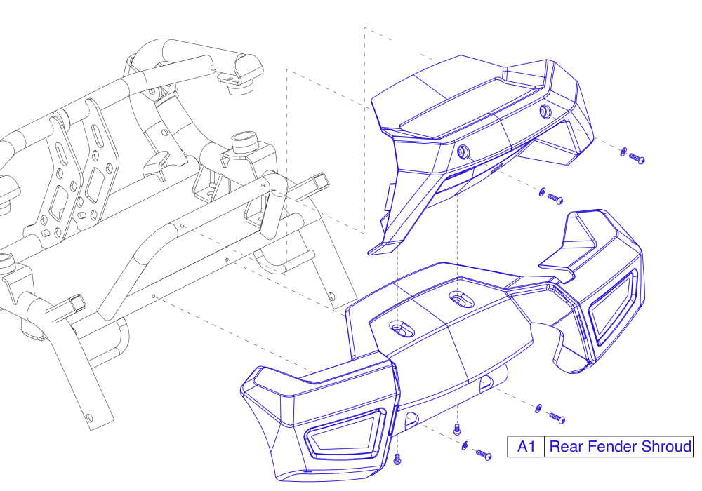 Rear Body Shroud parts diagram