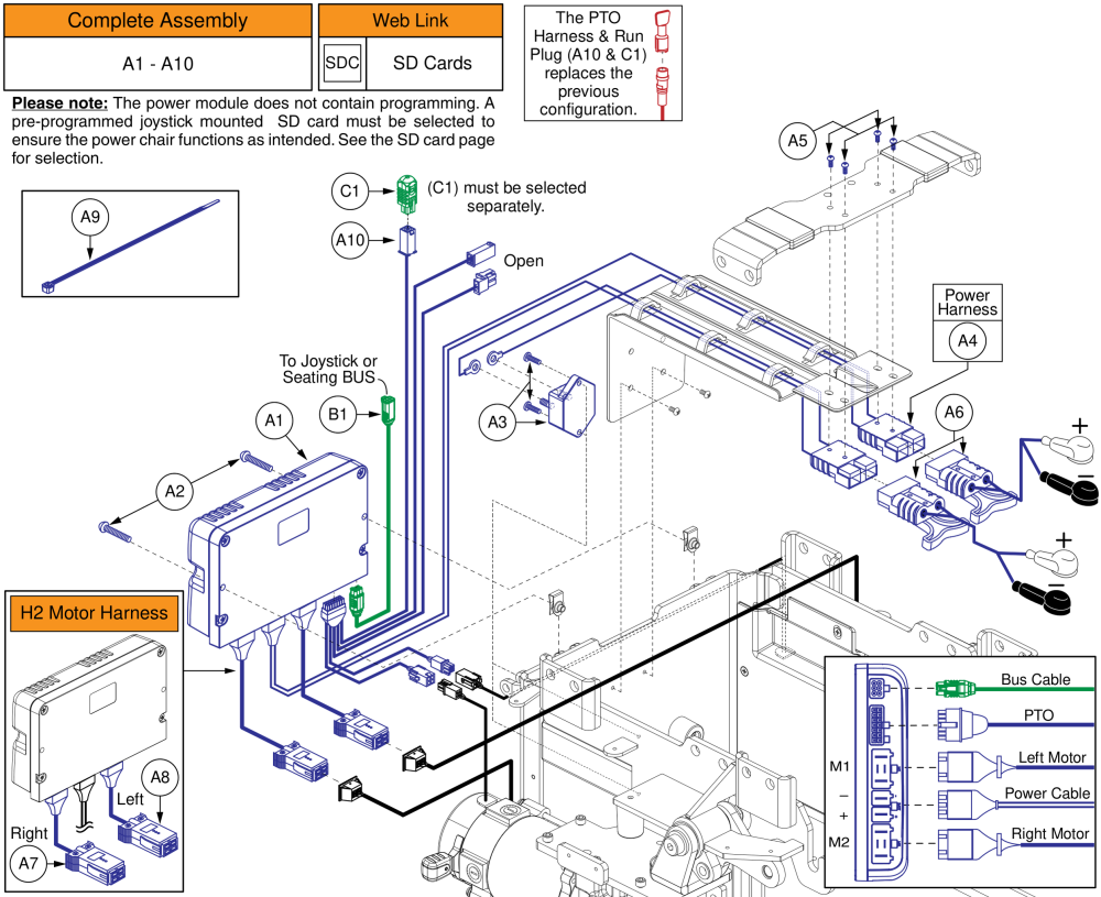Ql3 Base Electronics, Std. Fenders / No Pto Qbc, Accu-trac Motors, Q6 Edge Z parts diagram