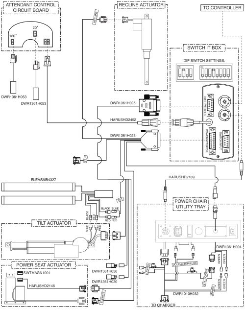 Electrical Diagram - Tilt And Recline W/ Elevate, Switch-it parts diagram