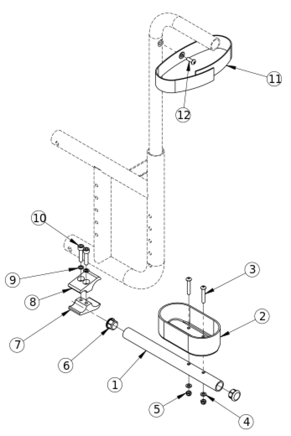 Catalyst Cane And Crutch Holder parts diagram