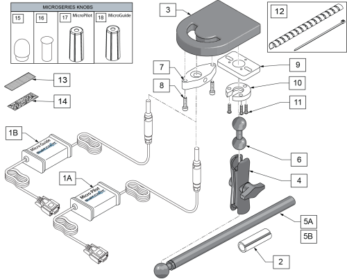 Microseries Joysticks Micro Pilot/micro Guide In Bullet Tray parts diagram