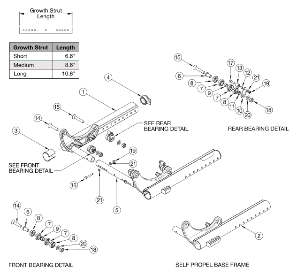 Focus Cr Base Frame parts diagram