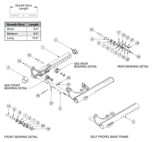 Focus Cr Base Frame parts diagram