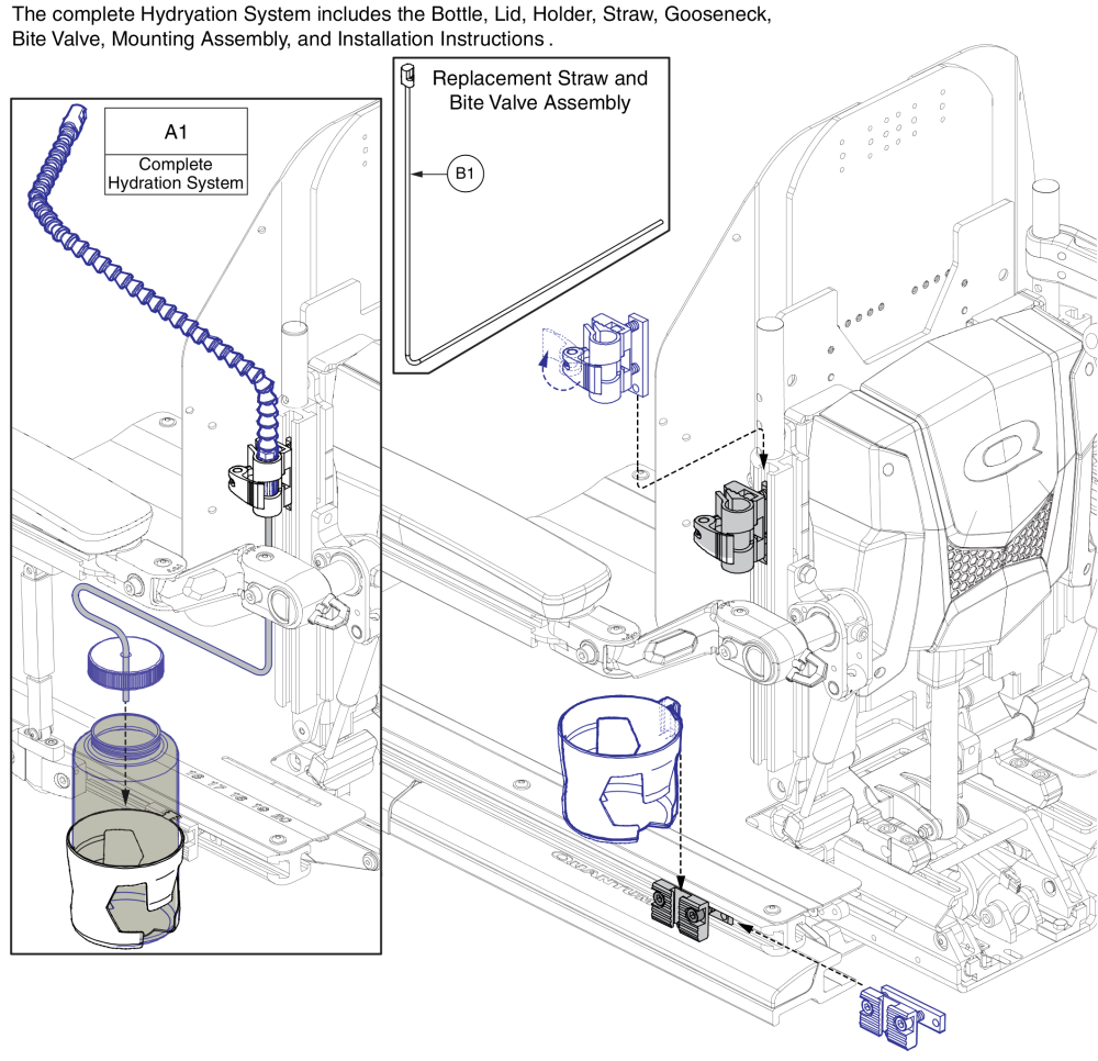 Hydration System, Tb3 parts diagram