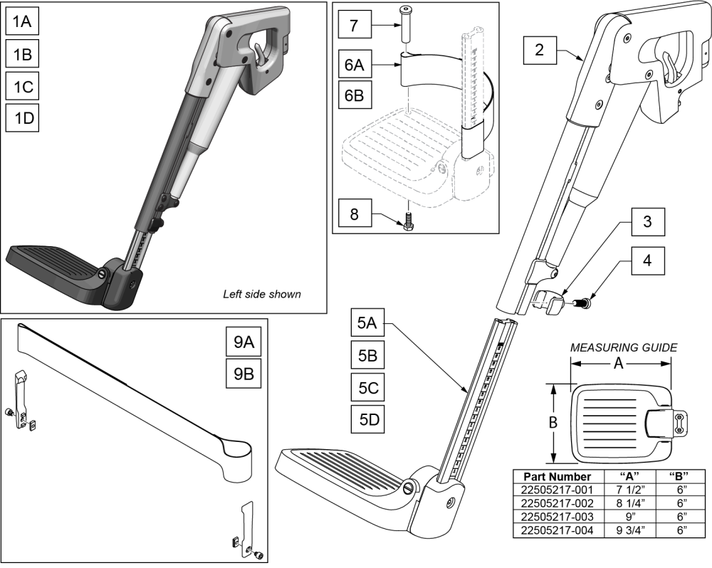 Quickie Q300m Replacement Parts by Quickie