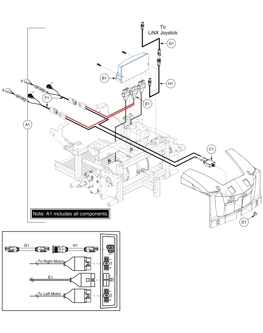 Linx Controller Assy, Evo 614 parts diagram
