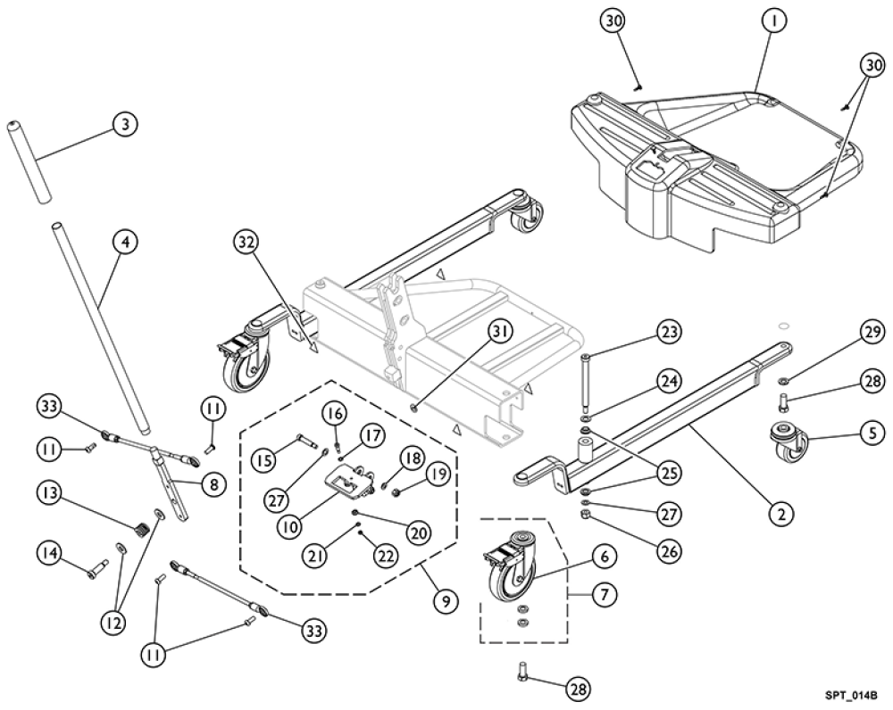 Base Assembly (after 7/1/10) parts diagram