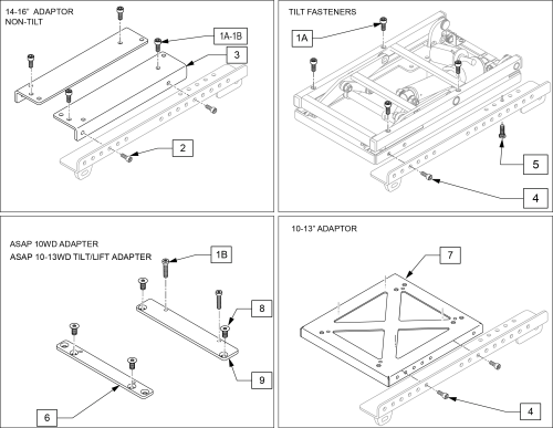 Zm310 Interface Adaptors parts diagram