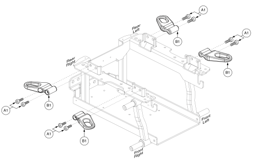 Transit Loop Assy, Jazzy 600 Es parts diagram