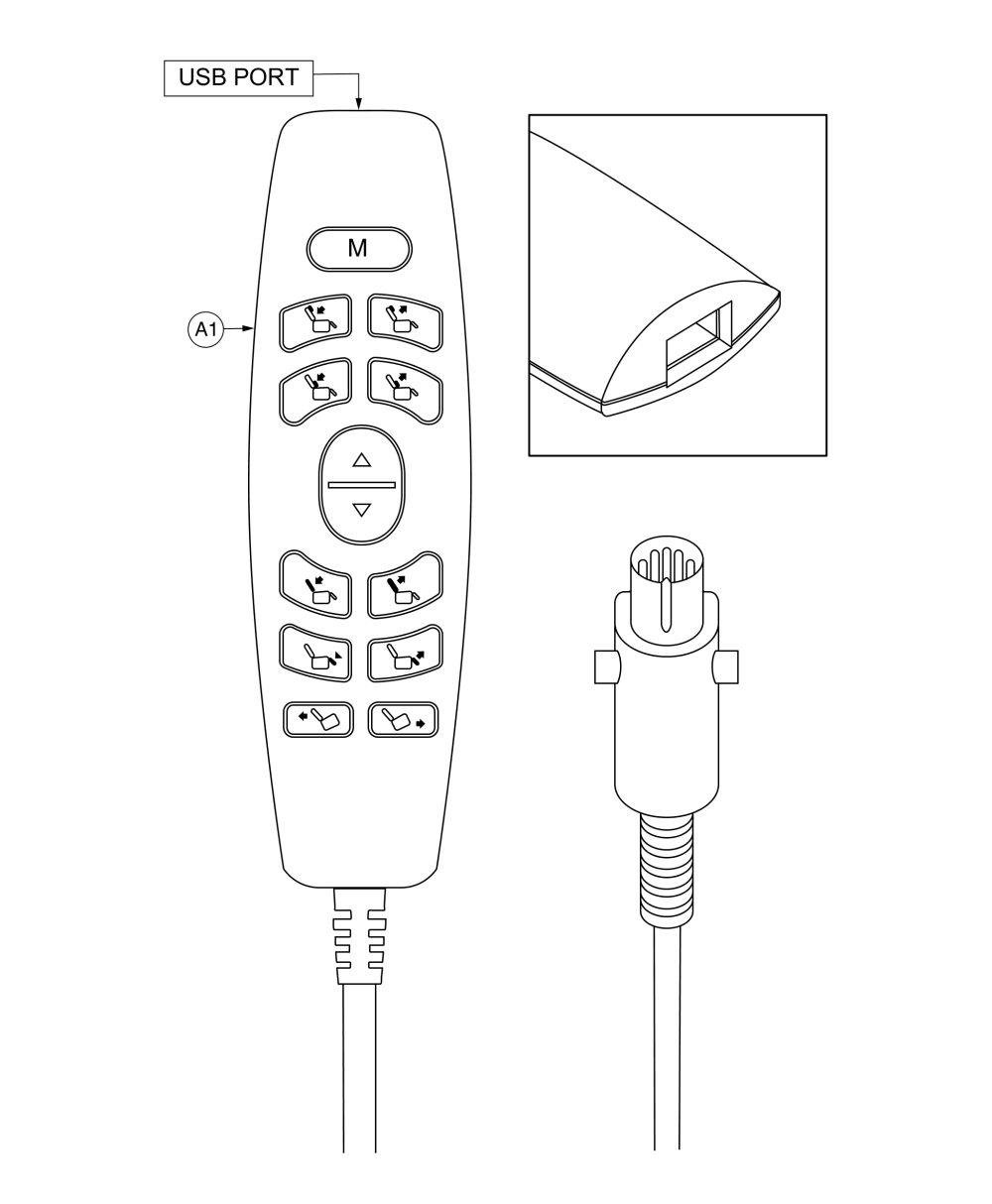 Hand Control parts diagram