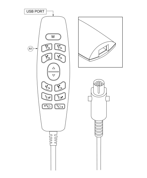 Hand Control parts diagram