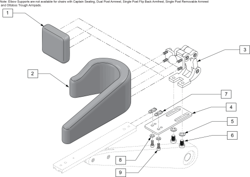 Elbow Supports parts diagram