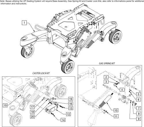Q700 Up Base Assembly parts diagram