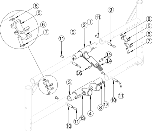 Catalyst 5vx Side Frame Assembly parts diagram
