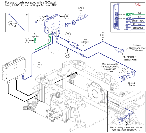 Ne+ Am2 For Q-captains W/ Reac Lift & Sing. Act. Afp, Q6 Edge 2.0/3 parts diagram