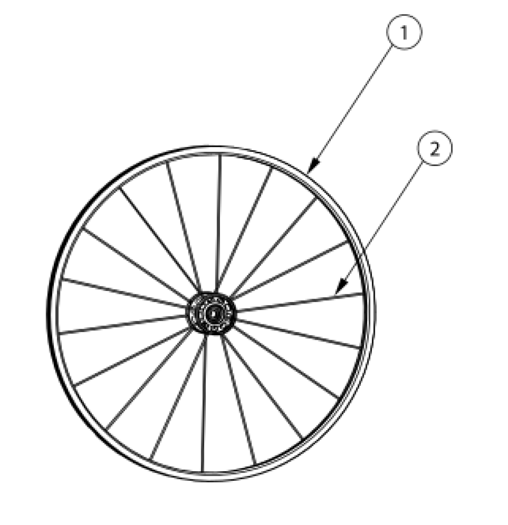 Rogue2 Wheels - Maxx Spoke parts diagram