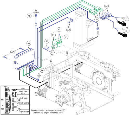 Ne Base Electronics, Power Seat Thru Toggle, Q6 Edge 3 parts diagram