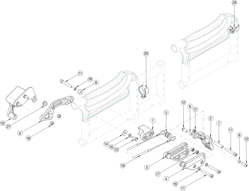 Arc Attendant Foot Lock parts diagram