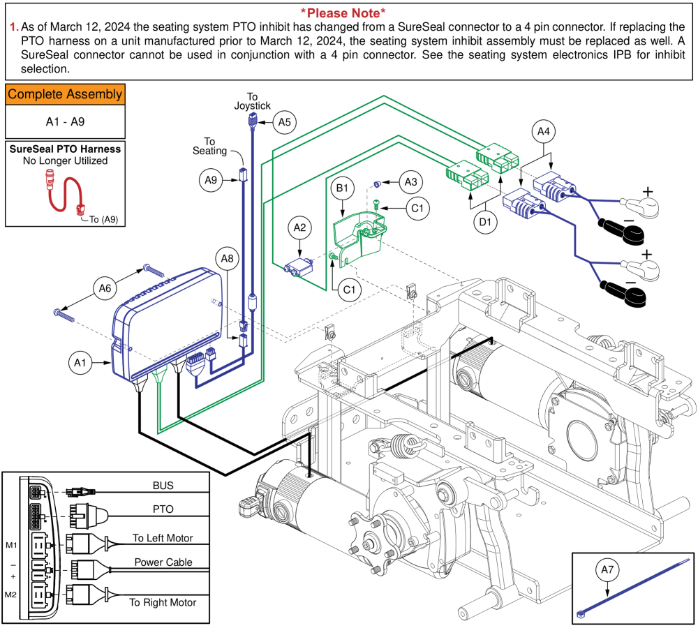 Ne Base Electronics, Tilt Thru Toggle / Manual Recline, Q6 Edge 3 parts diagram