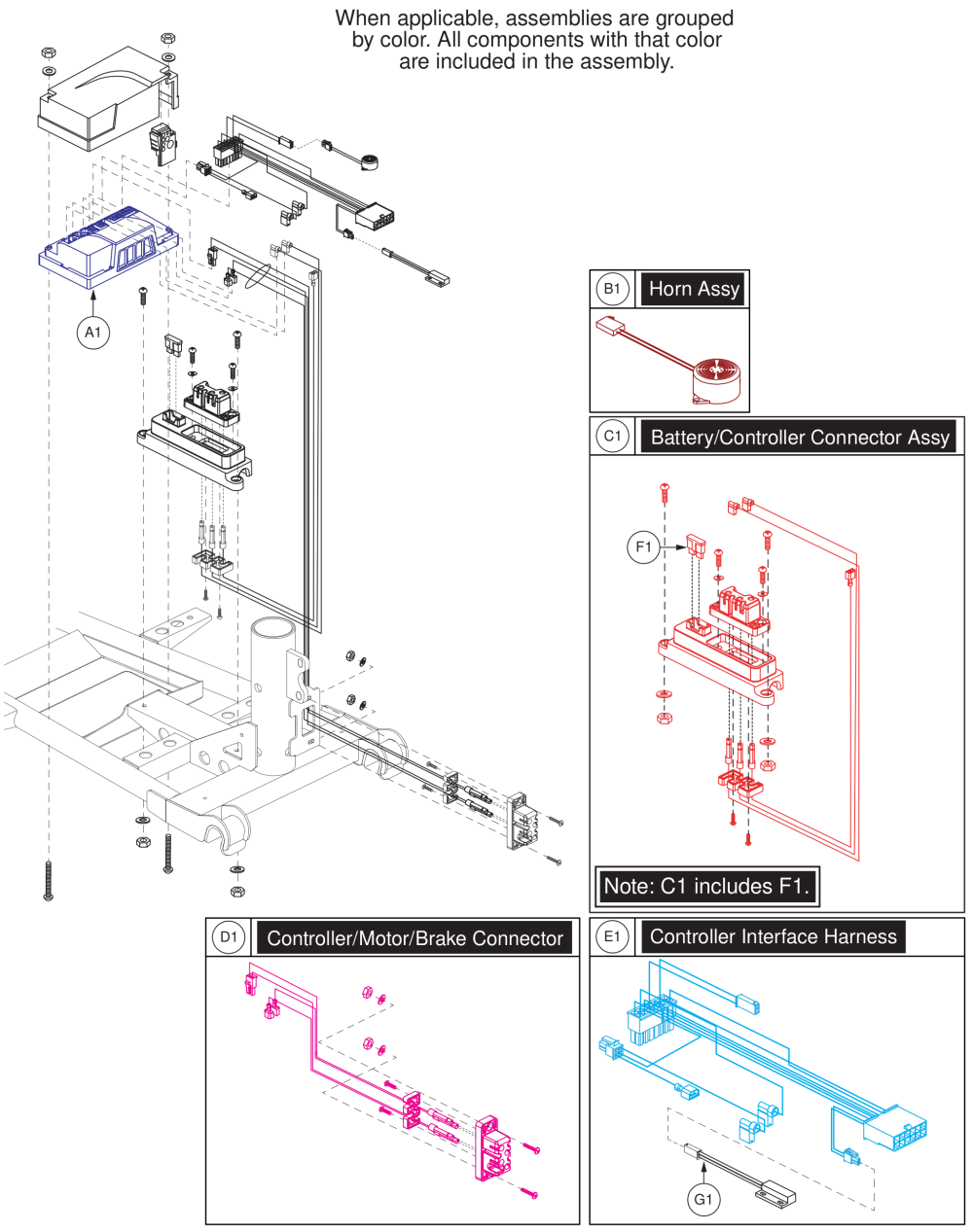 4-wheel, Dynamic Controller Assy. parts diagram