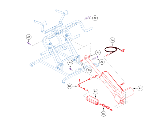 Motor,lift Chair,okin Emc parts diagram