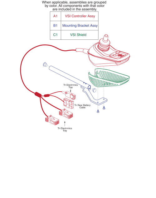 Z11 Vsi Joystick Assy parts diagram