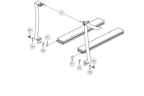 Lap Belt, Pediatric Tilt parts diagram