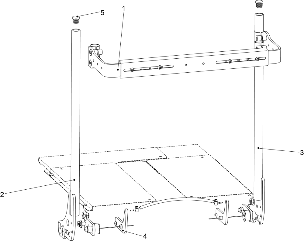 Rehab Fixed Canes Asp Ff For Std Arms parts diagram