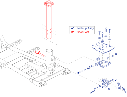 Seat Post And Lock-up parts diagram