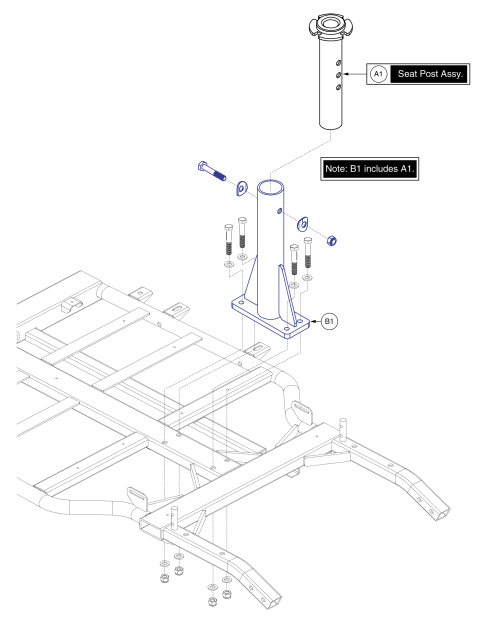 Seat Post Assembly parts diagram