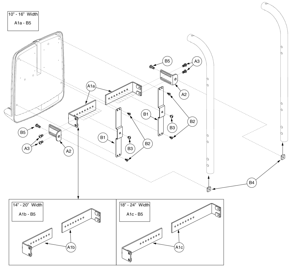 Electronics Box - Compact Box Mounting Bracket, Offset, Tb1 parts diagram