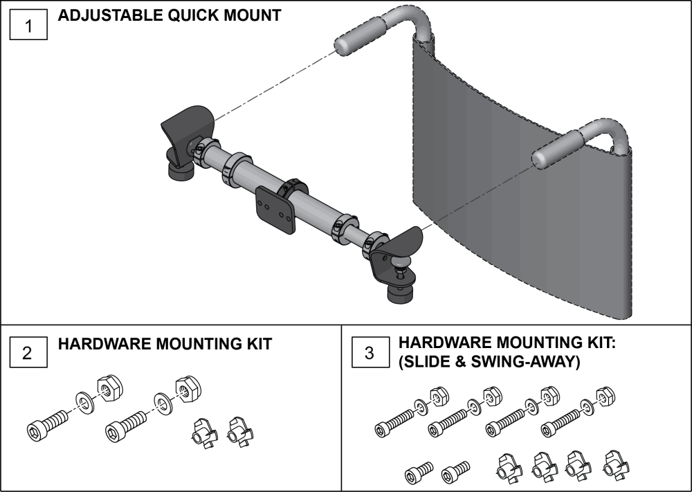 Adjustable Quick Mount parts diagram