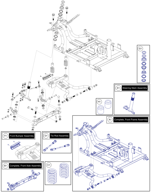 Front Frame parts diagram