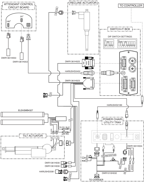 Electrical Diagram - Tilt And Recline, Switch-it parts diagram