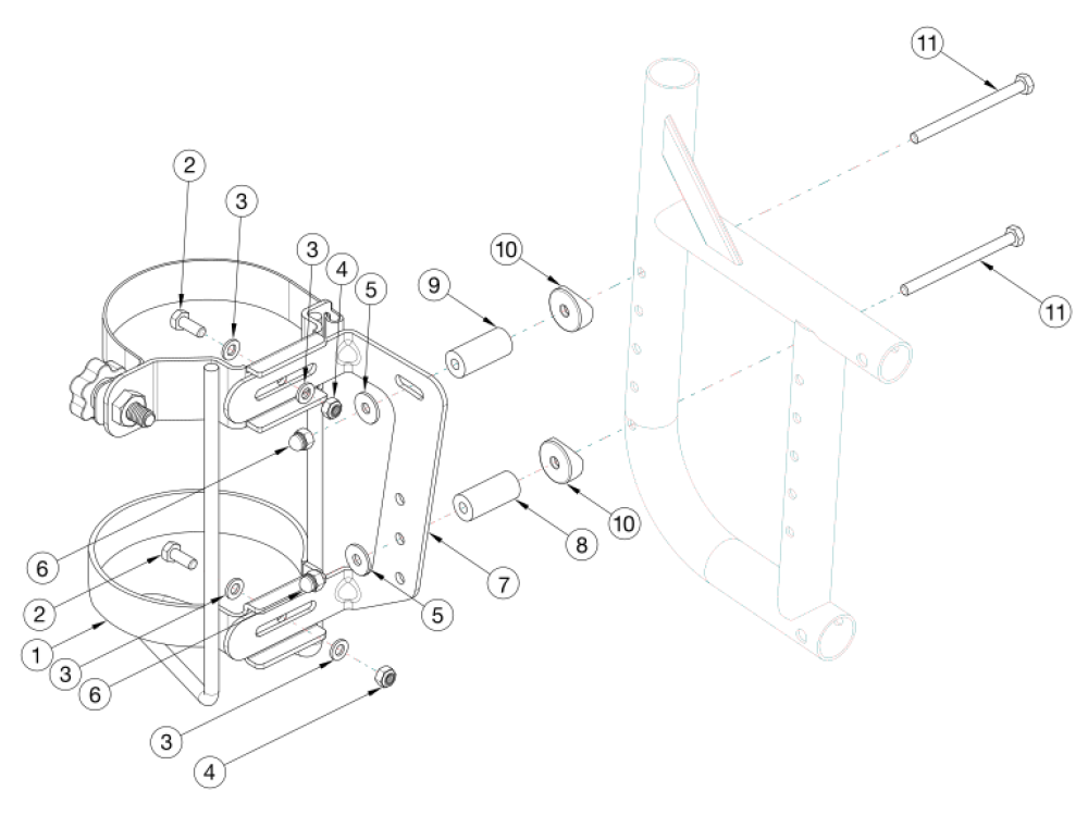 Catalyst 5 O2 Holder parts diagram