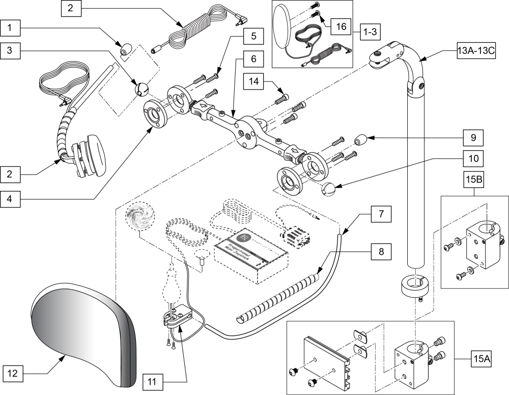 Mini Joystick parts diagram