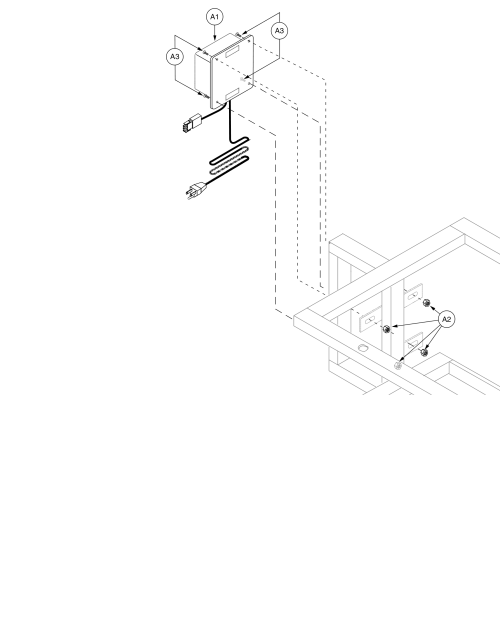 Charger Assembly, Jazzy 1170 Series parts diagram