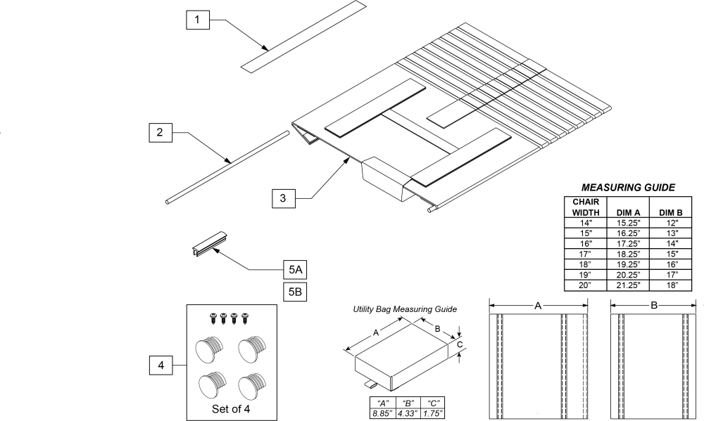 Seat Sling parts diagram