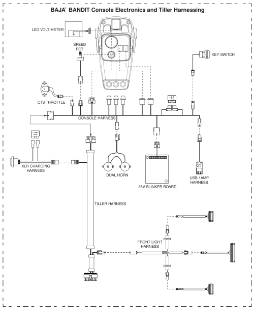 Console, Baja Bandit, Ba140, Electrical System Diagram parts diagram