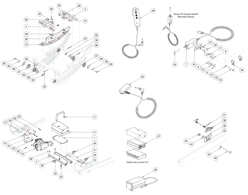 Focus Cr Power Tilt parts diagram