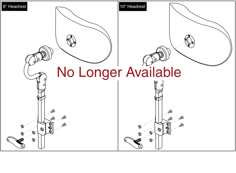 Headrest Assy's, Version 1, Tru-comfort parts diagram