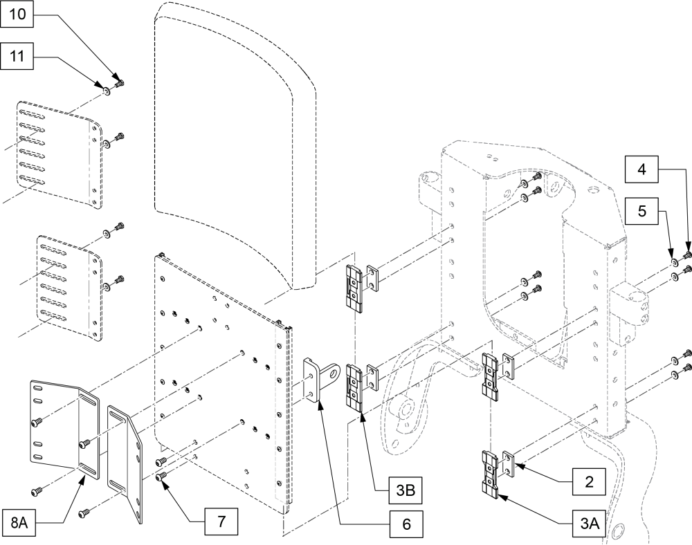 Recline With Power Sheer Backrest-pulse parts diagram