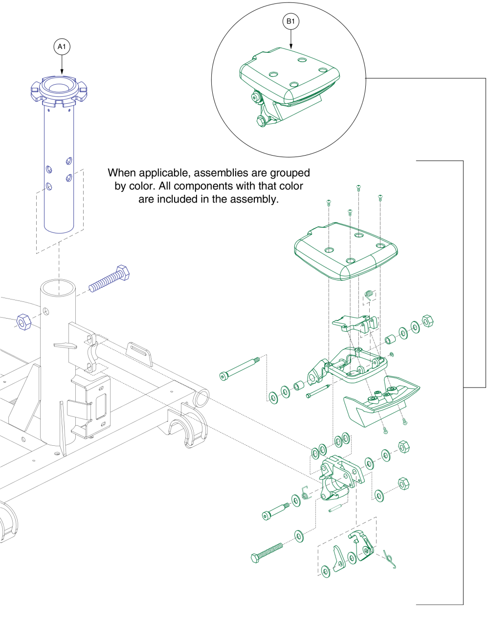 Seat Post & Lock-up, Victory 9.2, 10.2 parts diagram