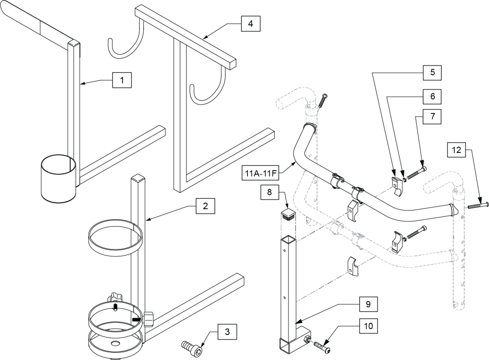 Asap Seat Accessories And Mounting Hardware parts diagram