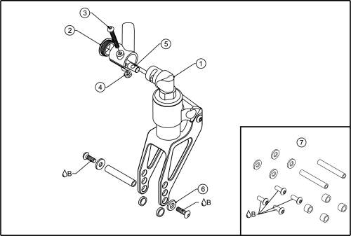 1) Frog Leg parts diagram