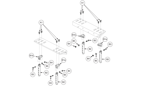 Angle Adjustable Seat Towers, Bariatric Tilt parts diagram